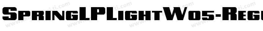 SpringLPLightW05-Regular Regular字体转换